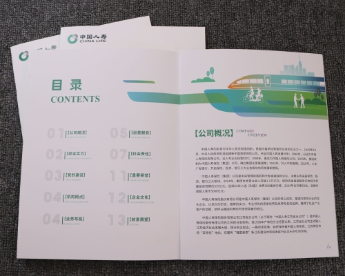 中国人寿江苏分公司宣传册印刷